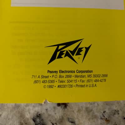Peavey Sound Reinforcement Catalog 1992 image 19