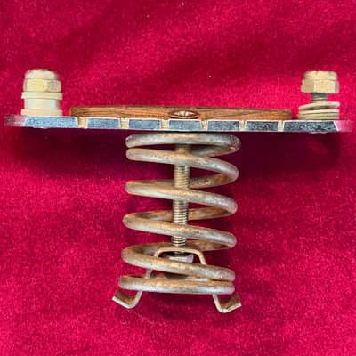 Rare! 1950's 1960's Danelectro Tremelo Guitar Bridge w/ Large Spring image 2