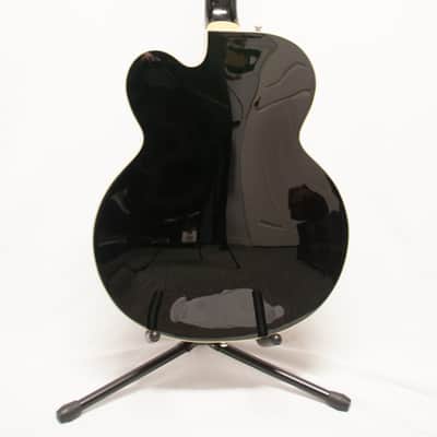 Washburn AB-90 Bass Semi-Hollow Black Guitar  4 String 35 Scale image 2