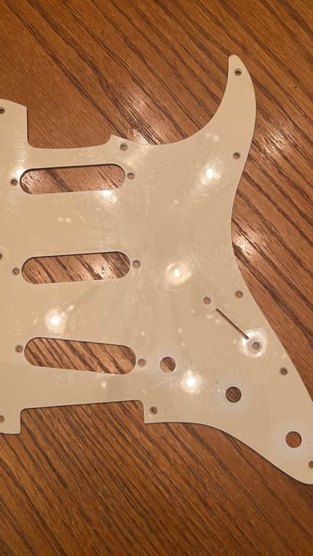 11 Hole Stratocaster SSS Pickguard - Cream image 1