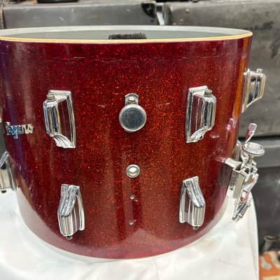 Rogers 10" deep X 14" head Marching Snare Drum (175-1265) 60's - Red Sparkle Bild 17