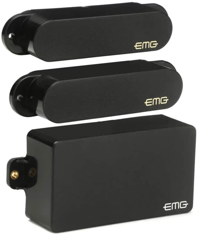 EMG SA/SA/81 STRAT REPLACEMENT PICKUP SET - BLACK image 1