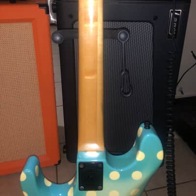 Kramer Vintage Nightswan 1988-89 - Light Blue Polka Dot image 9