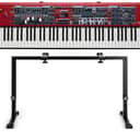 (Mint) Nord NS4-88-STAND-B-K 88-Key Digital Stage Piano with Black Profile Stand