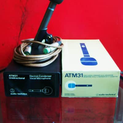 Vintage 1980's Audio-Technica ATM31 Handheld Small Diaphragm Cardioid Condenser Microphone Low Z w accessories # 2 image 1