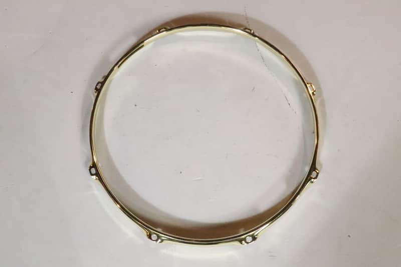 World Max 14" Brass Plated Steel Snare Side hoop 8 lug #2 image 1