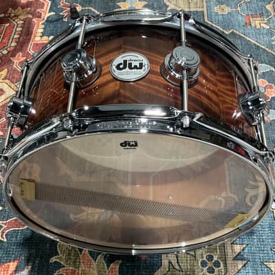 DW Collector's Series Exotic Snare Drum - 6.5x14 - Candy Black Burst Over Vavona image 9