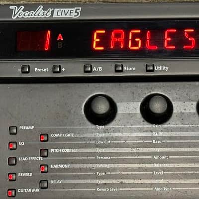 DigiTech Vocalist Live 5 Vocal Harmony & Effects Pedal w/ Factory Box & Factory Adapter, Very Good Condition image 7