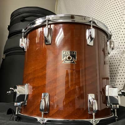 Tama Superstar 13x14 Floor Tom Drum Super Mahogany Finish image 2
