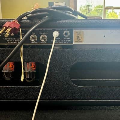 Vintage 1976 Fender Bassman 100 Silverface Tube Amp Head & Speaker Cabinet image 4