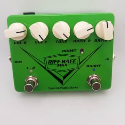 Tsakalis Audioworks Riff Raff MkII Dual Overdrive 2010s - Green X3344 image 1