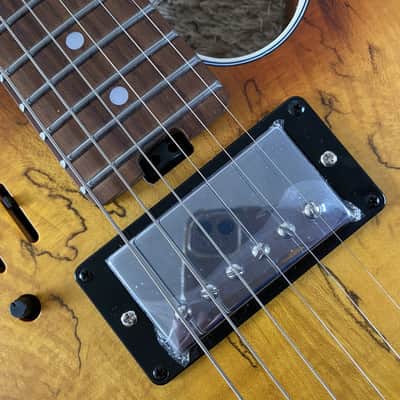 Customer Sunburst Electric Guitar, Spruce Top Mahogany Body, Roasted Maple Neck, 22 Frets Rosewood Fingerboard image 3