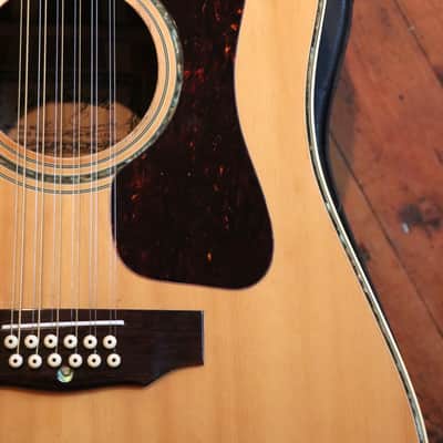Rare Vintage Kiso Suzuki Dreadnought D55 Replica c.1972 + Pro Setup +Japan! (after the Guild style) image 4
