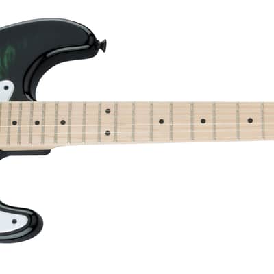 Jackson X Series Sig Adrian Smith SDXQM Maple FB Transparent Green image 4