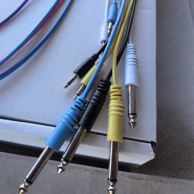 30+ Eurorack Patch Cable Bundle - Black, White, Green, Red, Blue, Yellow, Purple, etc - Hosa, Tiptop, Modbap, and other various makers image 7