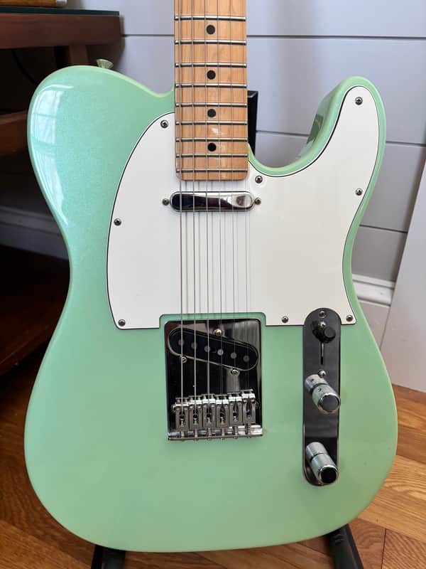 2021 Fender Limited Edition Player Telecaster Surf Pearl w/ Hardshell Case + Locking Tuners – Near Mint
