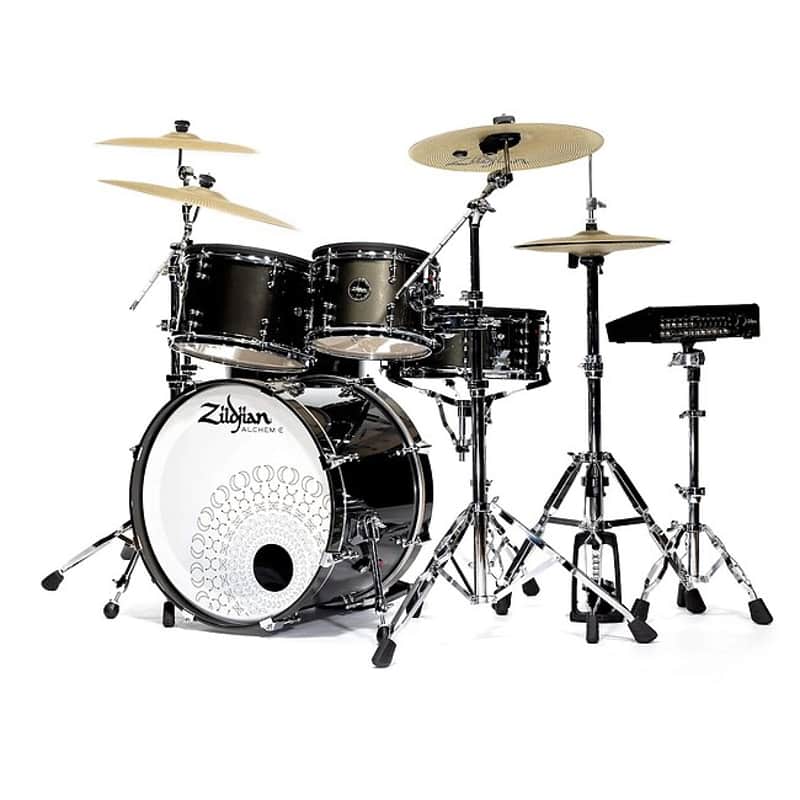 ZILDJIAN Alchem-E Gold EX E-Drum Kit - black gold foundry shimmer B-Ware image 1
