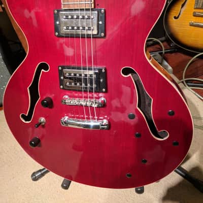 Samick Artist Series - SAN-450 - 335 copy - Lefty conversion 90s red image 5