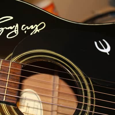 Elvis Presley Epiphone Guitar Acoustic made in USA TCB EE-101/BK