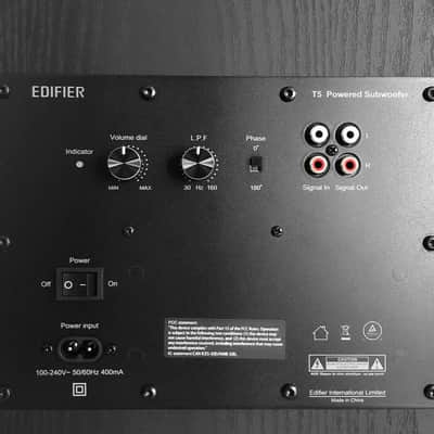 Edifier: T5 Powered Subwoofer - Black image 4