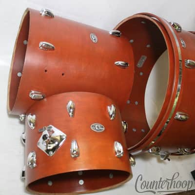 Slingerland Drum Set 14x22,10x14,16x16 Bass/Tom/Floor Vintage80s 5Ply Sound King image 3