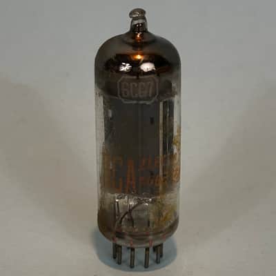 RCA 6CG7 6FQ7 Vintage Gray Plate Halo Getter Tube! T424 image 1