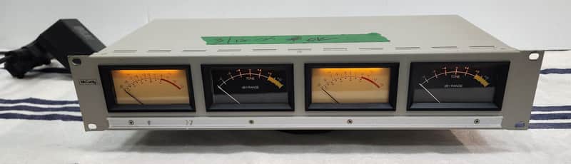 McCurdy PC1111-OT VUP-4 Analog Audio VU 19" 2U Panel Mount w/ 4x Sifam Meters ,With Power Supply image 1