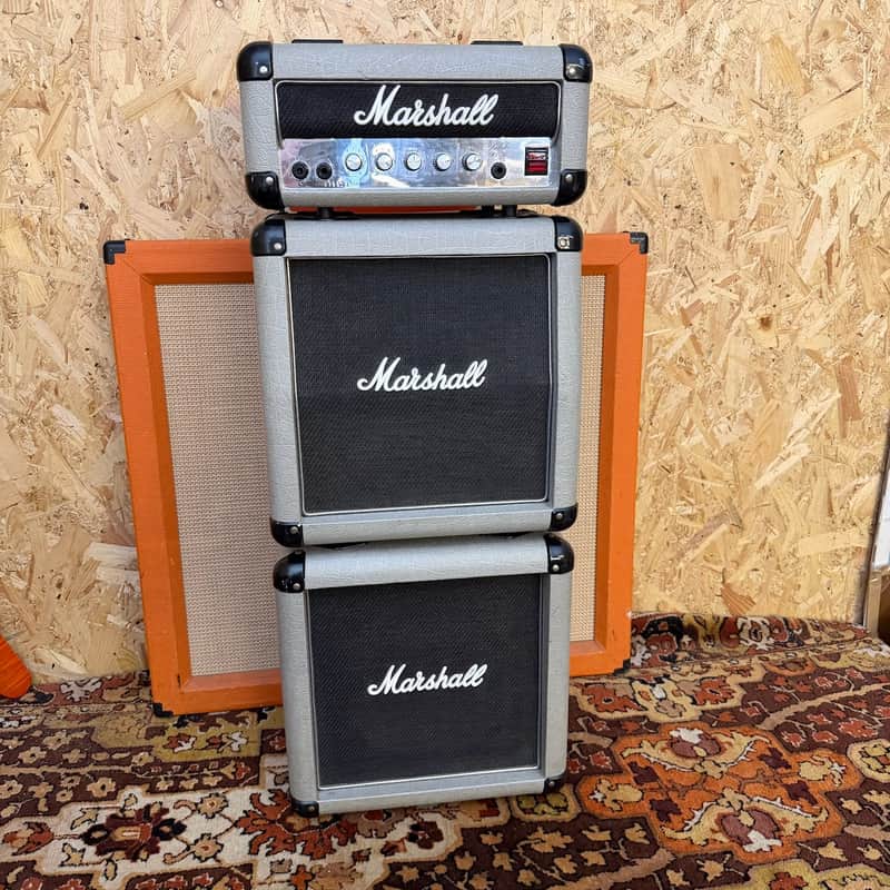 Vintage 1987 Marshall 25/50 Silver Jubilee Mini Amplifier Guitar Stack *1980s* image 1