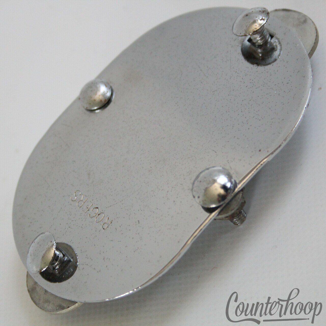 Rogers Bass Drum/Tom Mount Collet Cover Plate 2x3" Cleveland Vintage 60s USA* — main photograph