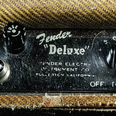 1953 Fender Deluxe 5C3 Wide Panel 10-Watt 1x12 tweed image 8
