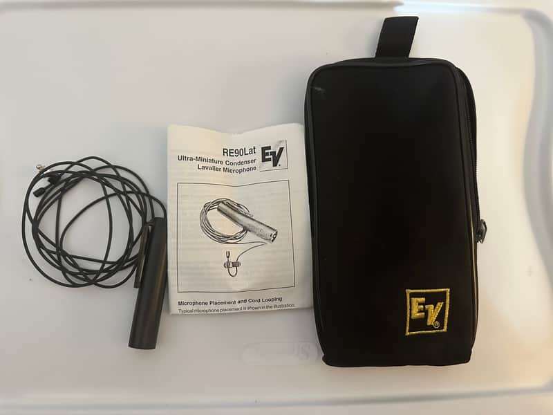 Electro-Voice RE90LAT Omni Lapel Microphone image 1