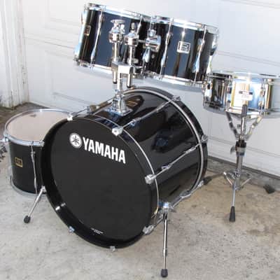 Yamaha Stage Custom Drum Set Shell Pack Black Lacquer Made In Indonesia USED KIT image 2
