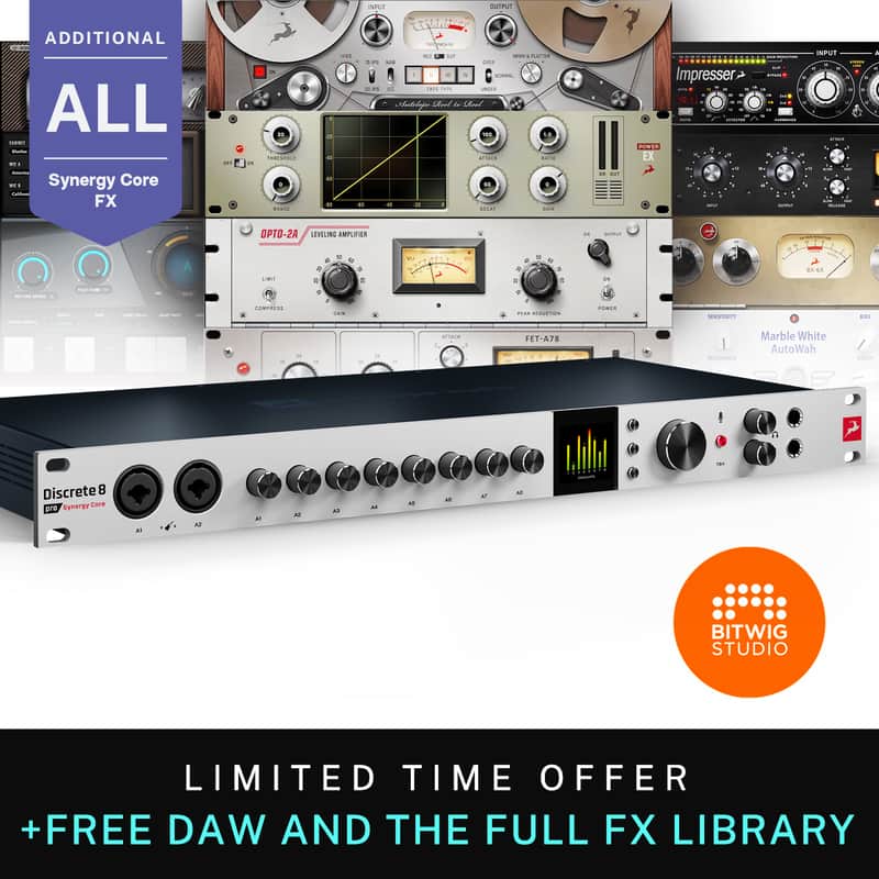 Antelope Audio Discrete 8 Pro Synergy Core 26x32 Thunderbolt USB