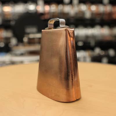 Vintage Ludwig Gold Tone Script Logo 5" Cowbell image 7