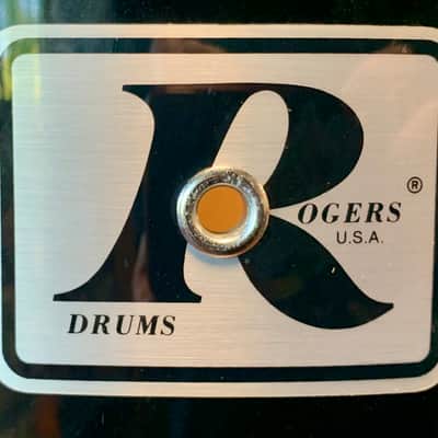 Rogers XP-8 3 Piece Ebony Black Drum Set - Good Condition - image 14