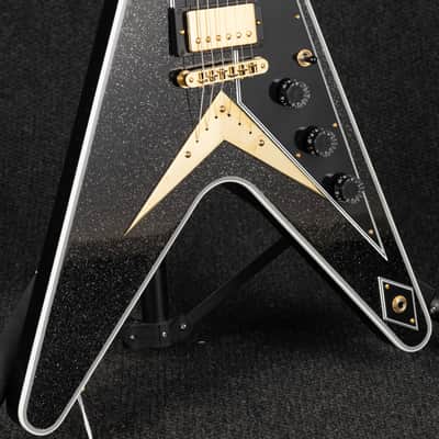 Gibson Custom Shop Flying V Custom - Ebony Sparkle image 9