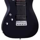 Schecter C-8 Deluxe Satin Black Finish, Left-Handed