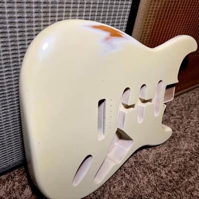 Relic Fender Stratocaster Body Alder Vintage Aged Olympic White 60s Nitrocellulose!😍 image 10
