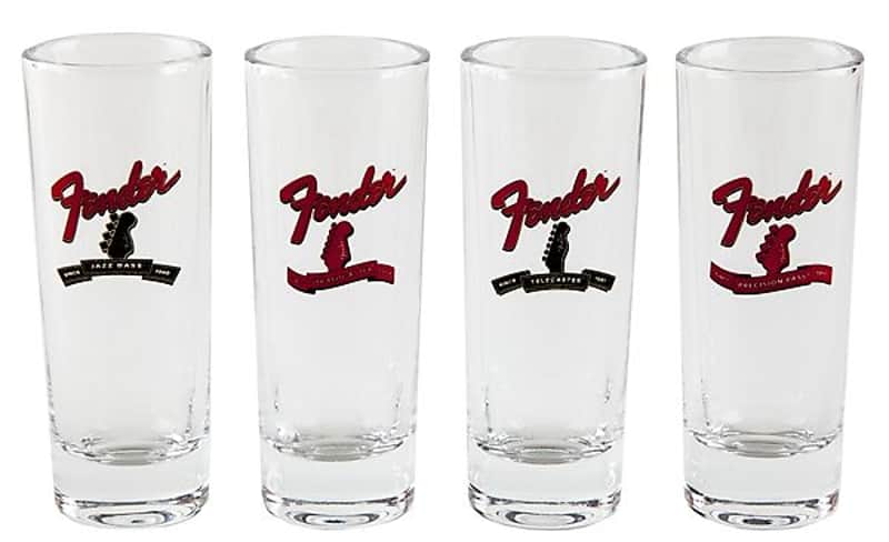 Fender Banner Headstock Shot Glasses, Set of Four 2016 image 2