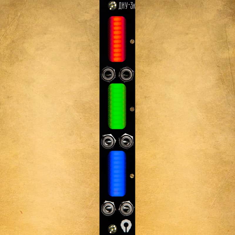 PARATEK Led VU meter "ДИУ-3к" RGB black image 1