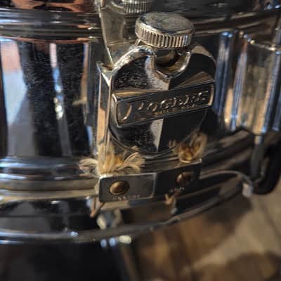 Vintage 1967 Rogers ONE OWNER 4pc Holiday Drum Kit Blue Onyx w/ Legs & Mounts + Silver Powertone Snare image 13
