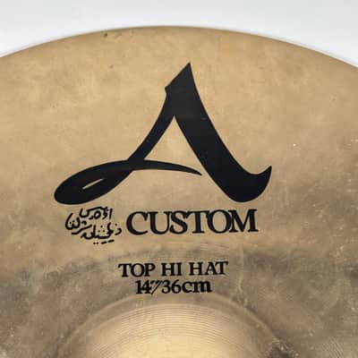 Zildjian 14" A Custom Hi-Hats Set Top & Bottom image 7