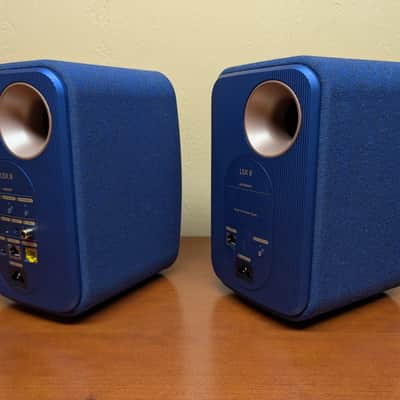 KEF LSX II Wireless HiFi Speakers - Cobalt Blue (Open Box Demo Pair) image 4