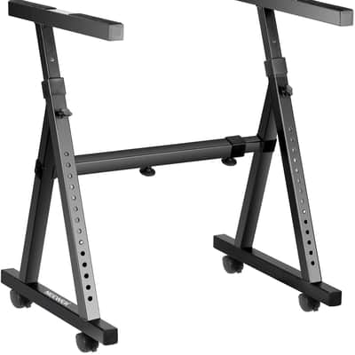 Heavy Duty Z-Style Keyboard Piano Stand with Swivel Casters image 1