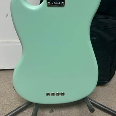 Fender American Performer Mustang Bass with Rosewood Fretboard - Satin Surf Green image 4
