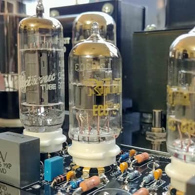 Dynaco ST-70 / Dynakit Stereo 70 Tube Amplifier w/ Evolution 4T Dual Triode Driver, w/ Tubes & Cover image 12