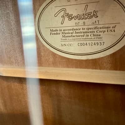 Fender DG-8S Dreadnought Acoustic Guitar w/ Gig Bag image 3