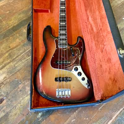 Fender Jazz Bass c 1968 Sunburst original vintage USA image 6