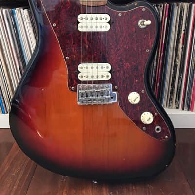 Squier Jagmaster II (2005) with hardcase. Sunburst, tortoise, alder, rosewood. image 2