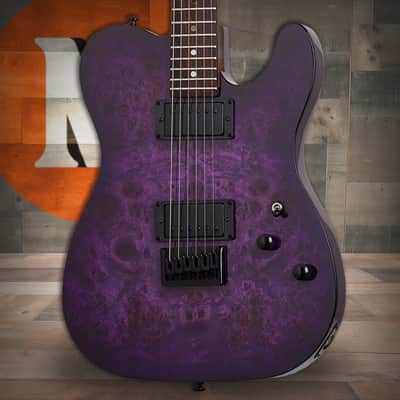 Schecter PT Standard Purple Burst Burl Electric Guitar (3956) image 1